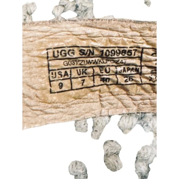 UGG Women's Silver Cork Sandals  Adjustable Strap Casual Comfort.Size 9 - Picture 10 of 11